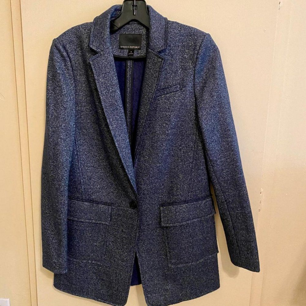 Banana Republic Unlined Longline Blazer